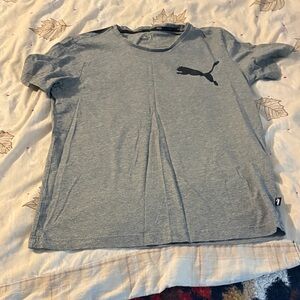 Puma Heather Gray Short Sleeve Tee